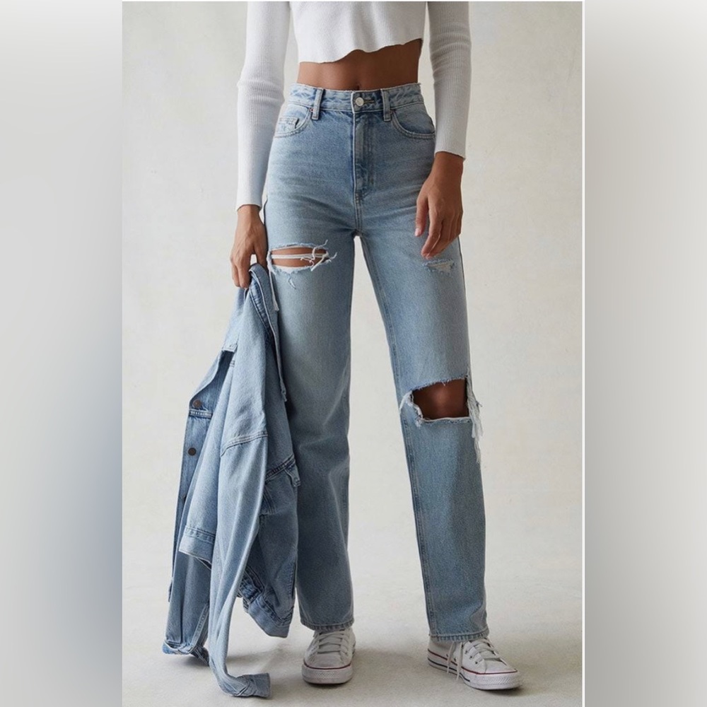PacSun Eco Light Blue Ripped '90s Boyfriend Jeans